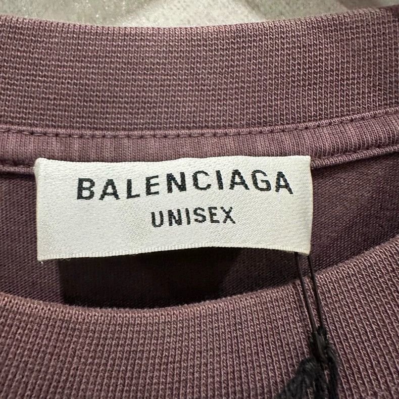 Balenciaga Balenciaga Washed worn-out wheat-ear letter short sleeve Size US M / EU 48-50 / 2 - 3 Thumbnail