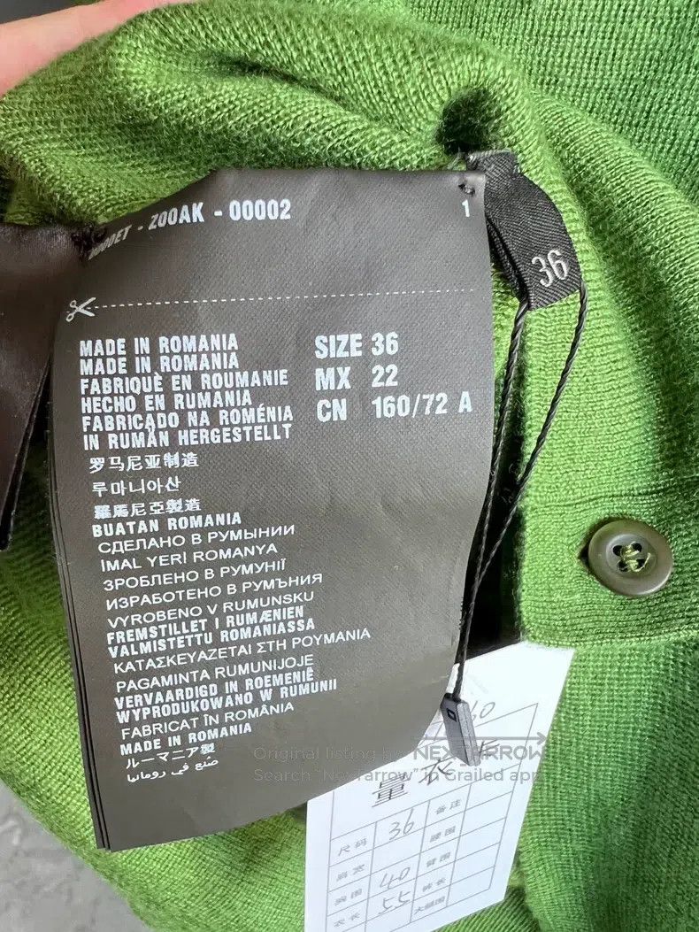 Prada Prada Green knitted cardigan coat Size XXS / US 00 / IT 34 - 4 Thumbnail