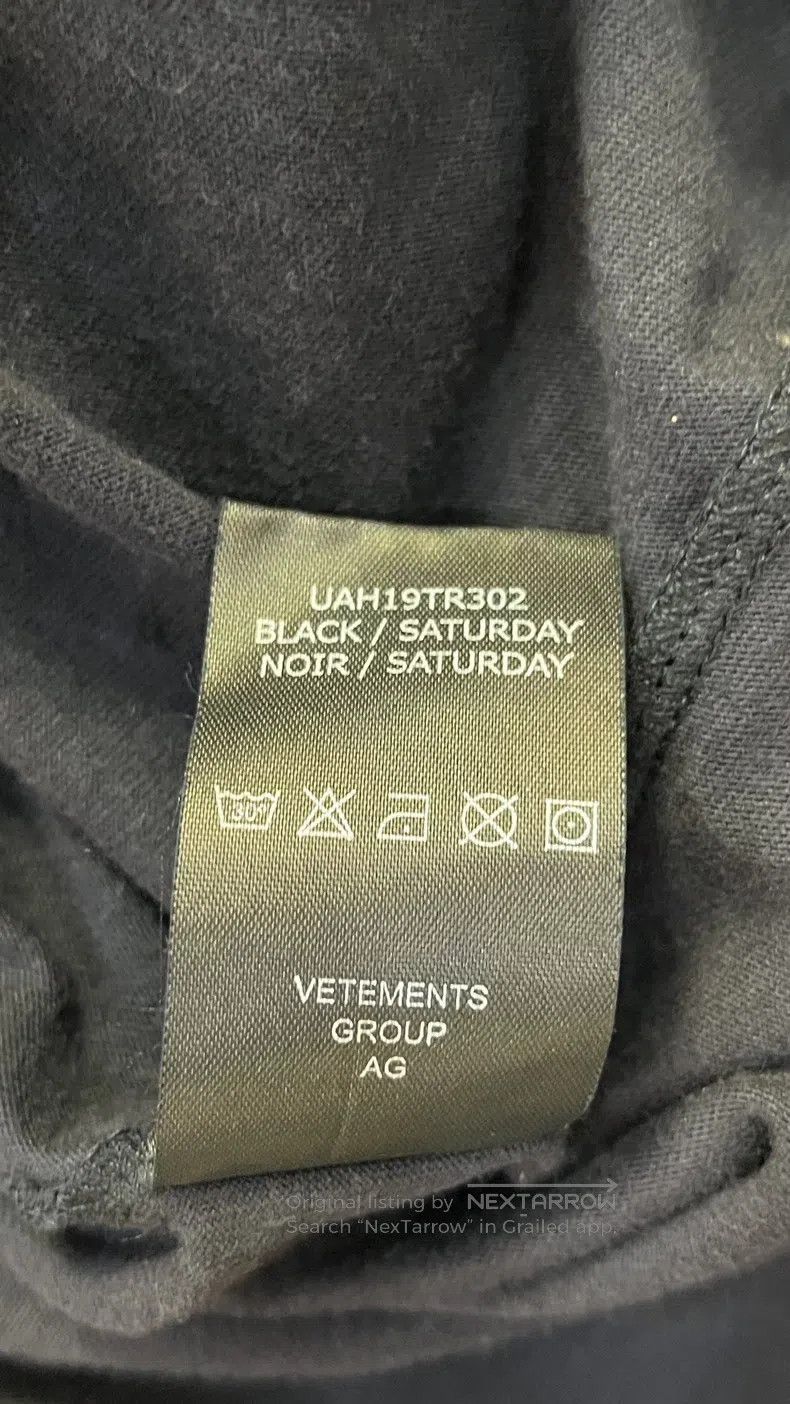 Vetements Vetements Black and Colorful Letter Short Sleeve T-Shirt, Size US L / EU 52-54 / 3 - 6 Thumbnail