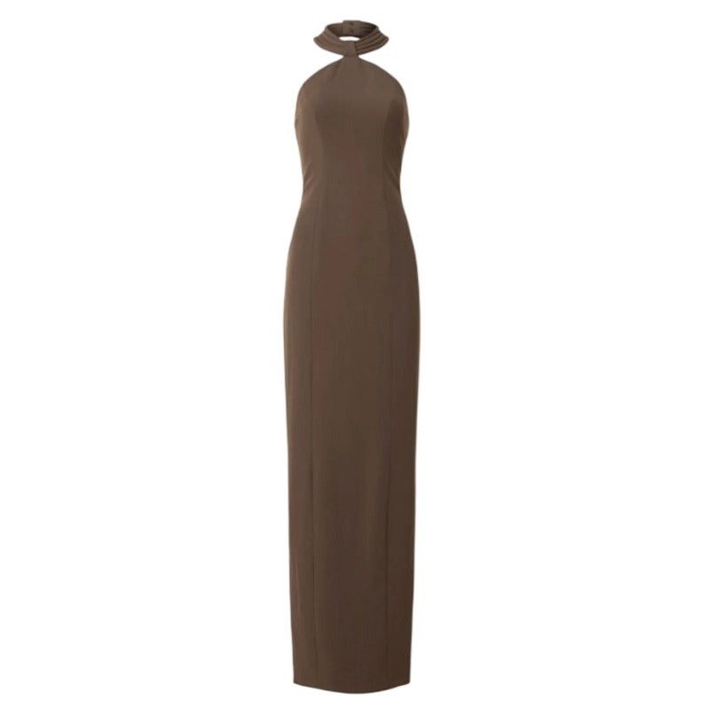 Ronny Kobo Ronny Kobo Lenox Gown in Brown, Size S Size S / US 4 / IT 40 - 1 Thumbnail
