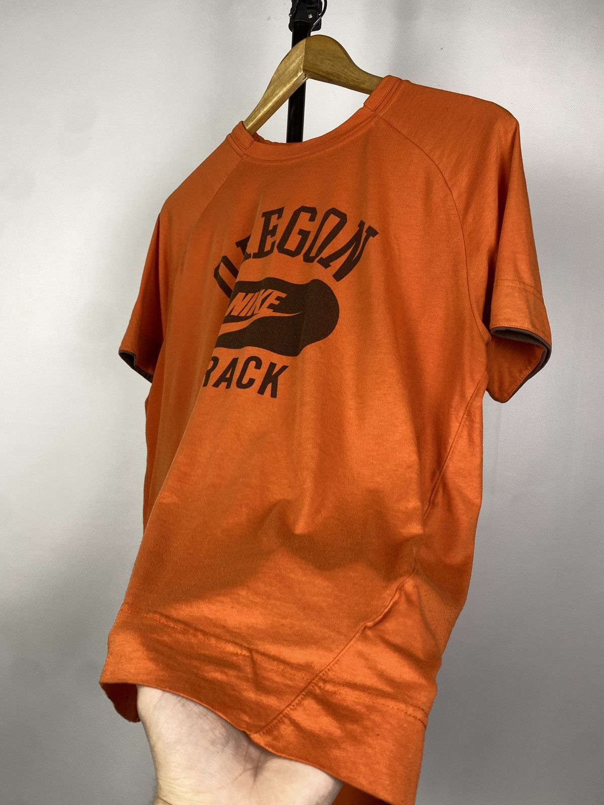 Nike × Vintage 90s Faded Nike Big Logo Vintage Y2K Retro Tee T-Shirt Size US S / EU 44-46 / 1 - 5 Thumbnail
