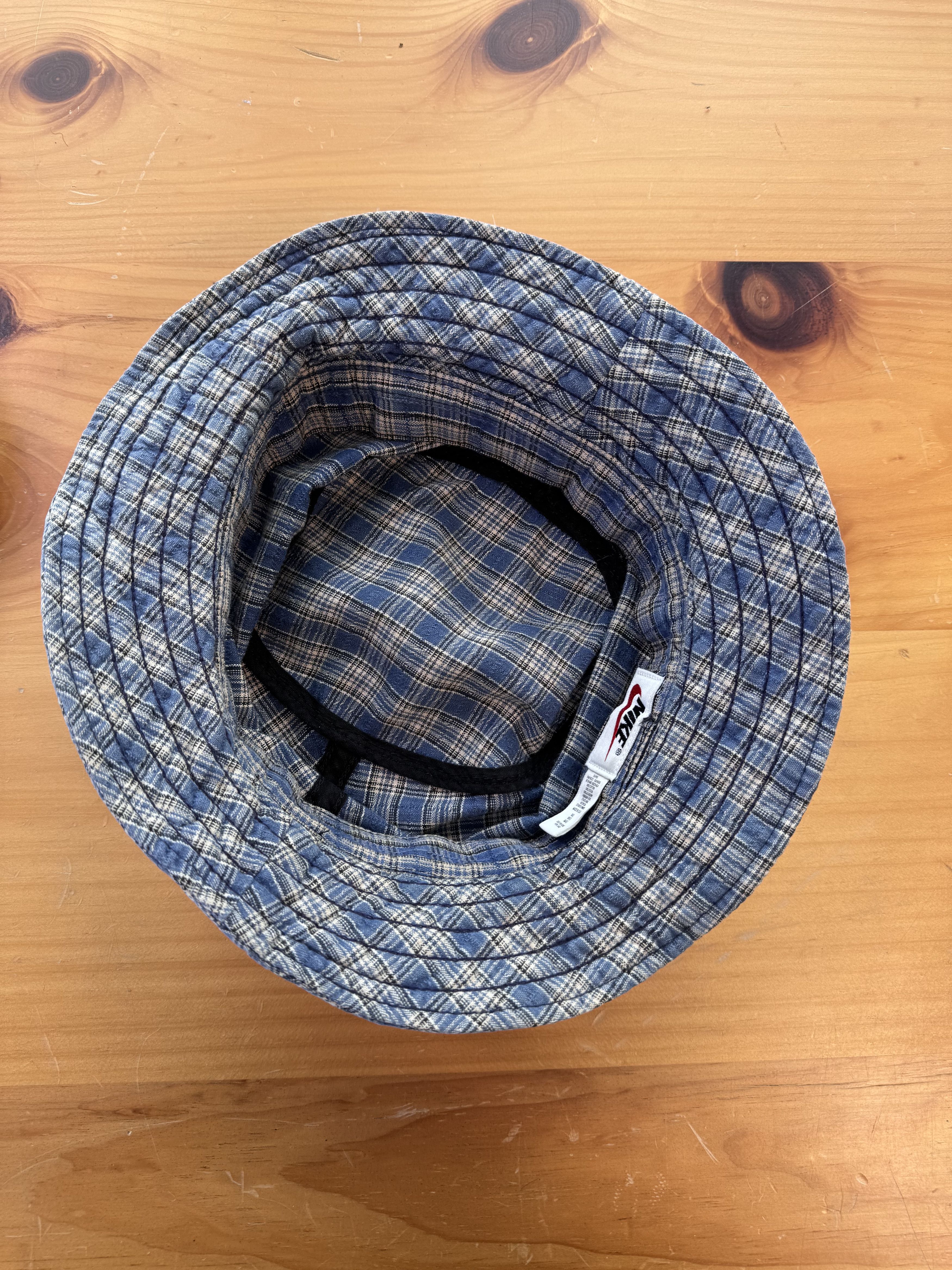 Nike Vintage 90's Nike Plaid Bucket Hat Size ONE SIZE - 8 Thumbnail