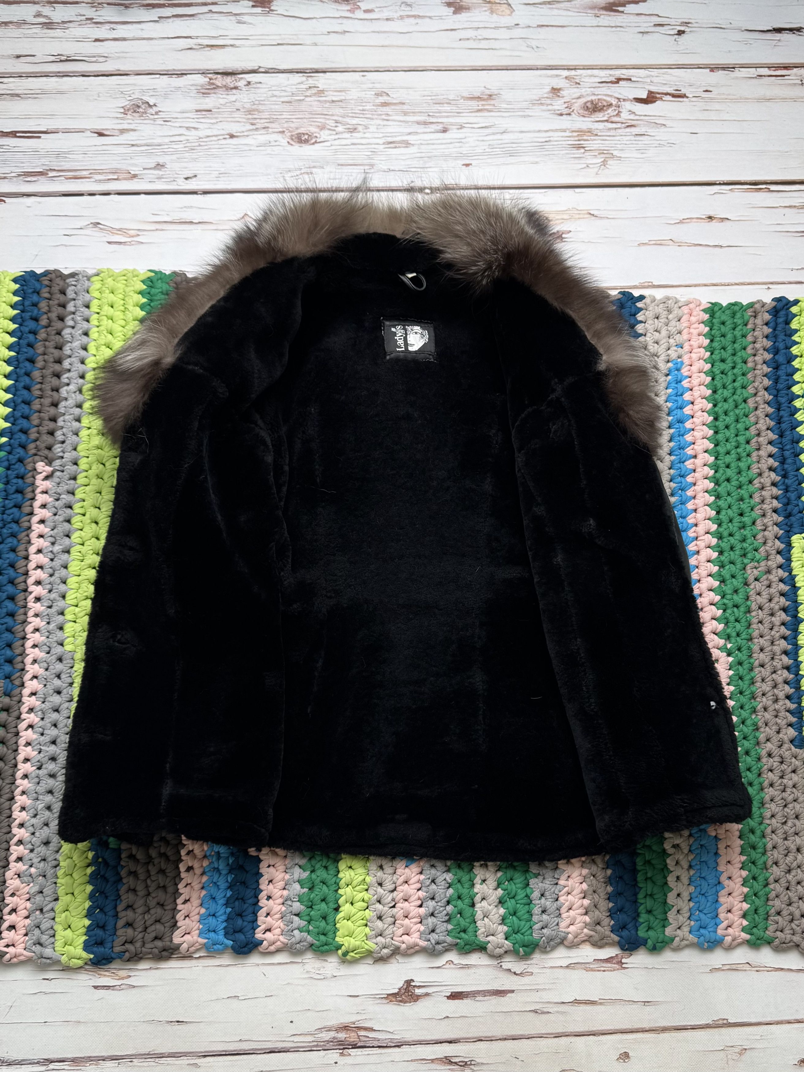Japanese Brand Vintage Real Sheepskin Jacket With Real Fur (D10)(D15)(V1) Size S / US 4 / IT 40 - 4 Thumbnail