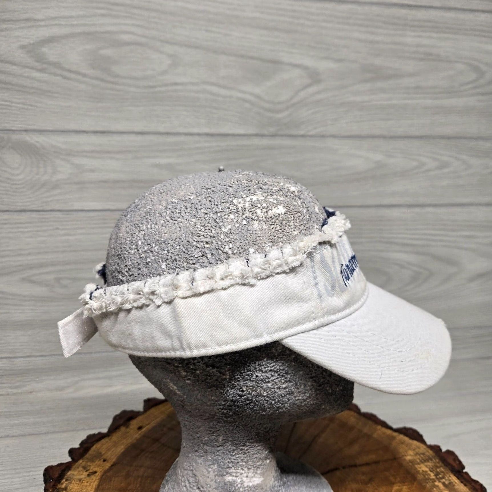Logo 7 Vintage Myrtle Beach Surf Shop Cotton Canvas Visor Hat Adjustable Gray Beach Outdoors Surfing Men Size ONE SIZE - 2 Thumbnail