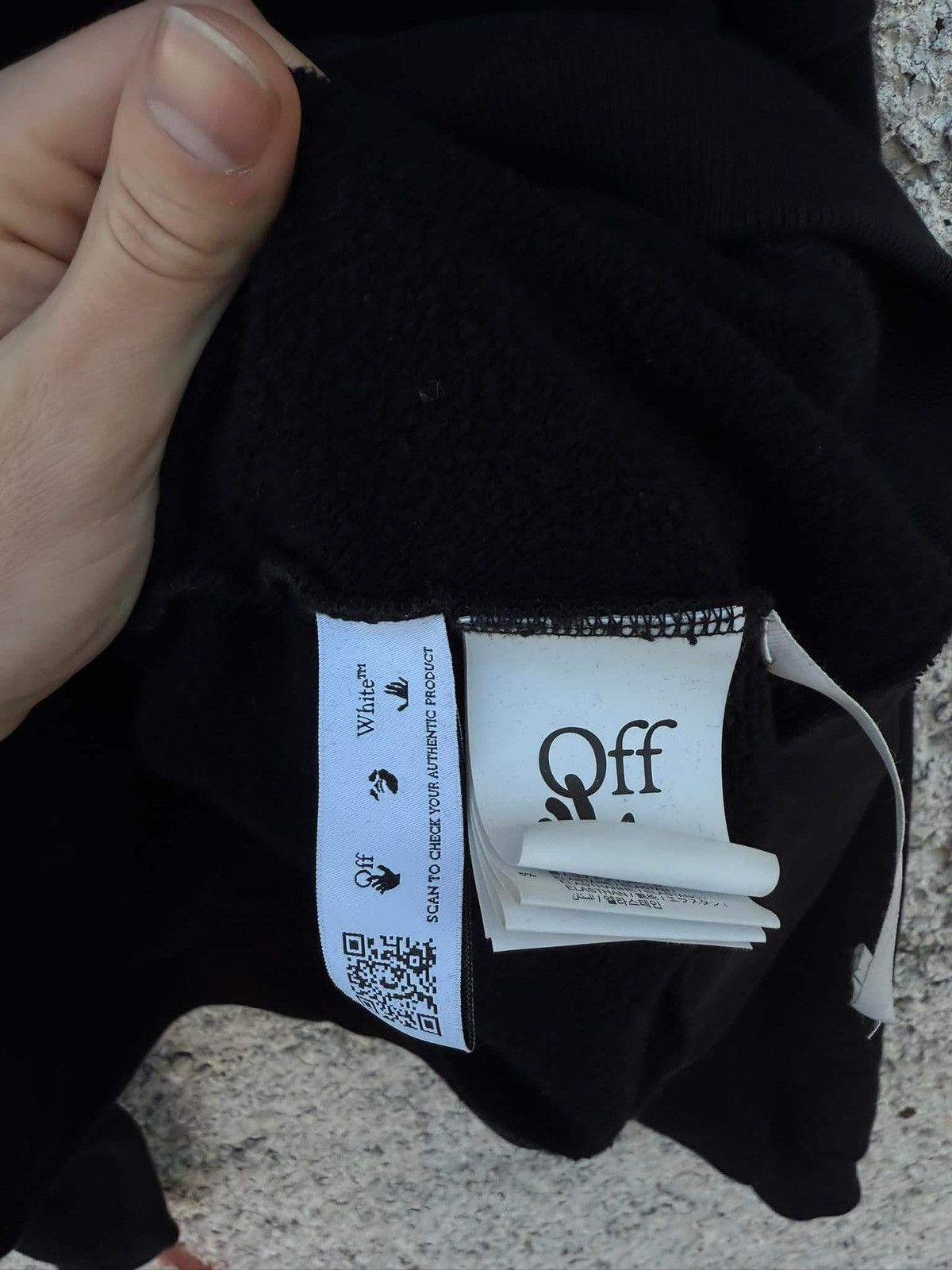 Off-White Off-White „Drawstring Caravaggio ” Black Hoodie. Size US M / EU 48-50 / 2 - 9 Thumbnail