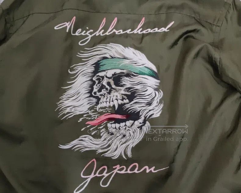 Neighborhood Neighborhood Skull Embroidered Long Sleeve Shirt Size US S / EU 44-46 / 1 - 2 Thumbnail