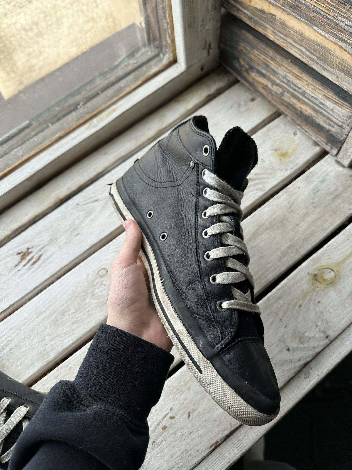 Diesel 🚨DIESEL AVANT GARDE SHOES LEATHER SNEAKERS IFSIXWASNINE Size US 12 / EU 45 - 9 Thumbnail