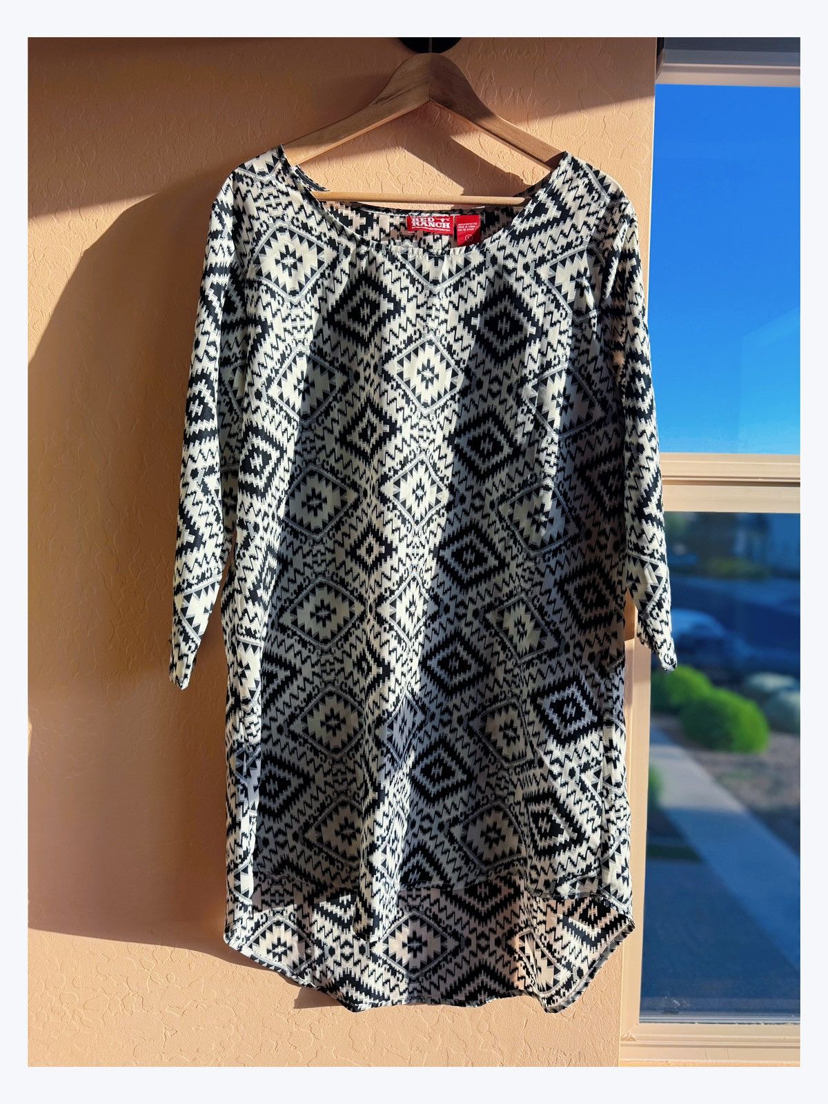 Other Red Ranch Aztec Print Tunic Dress - Size L Size L / US 10 / IT 46 - 1 Thumbnail