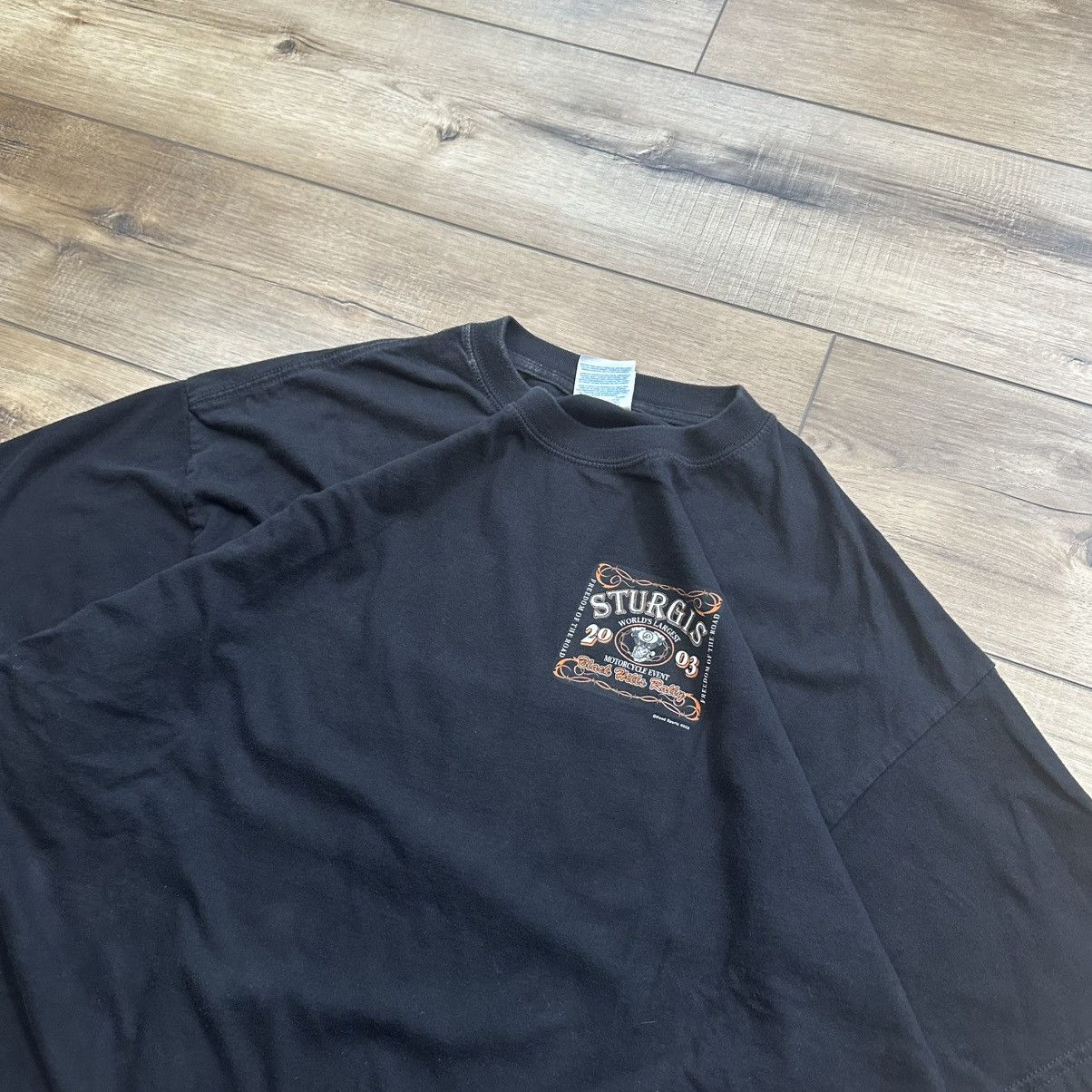 Harley Davidson Vintage 2003 Sturgis Black Hills Rally Biker Graphic Tee Size US XXL / EU 58 / 5 - 4 Thumbnail