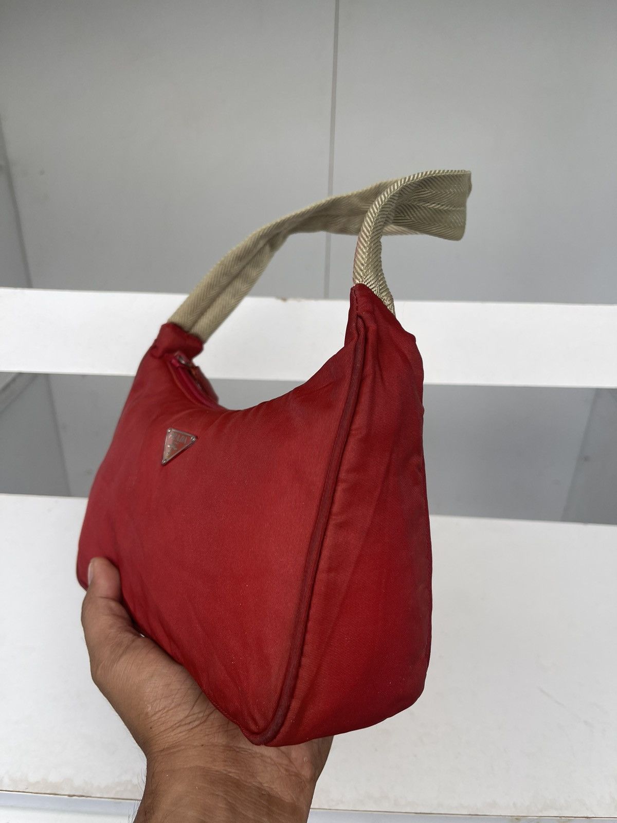 Prada VINTAGE PRADA TESSUTO SMALL HOBO BAG Size ONE SIZE - 6 Thumbnail