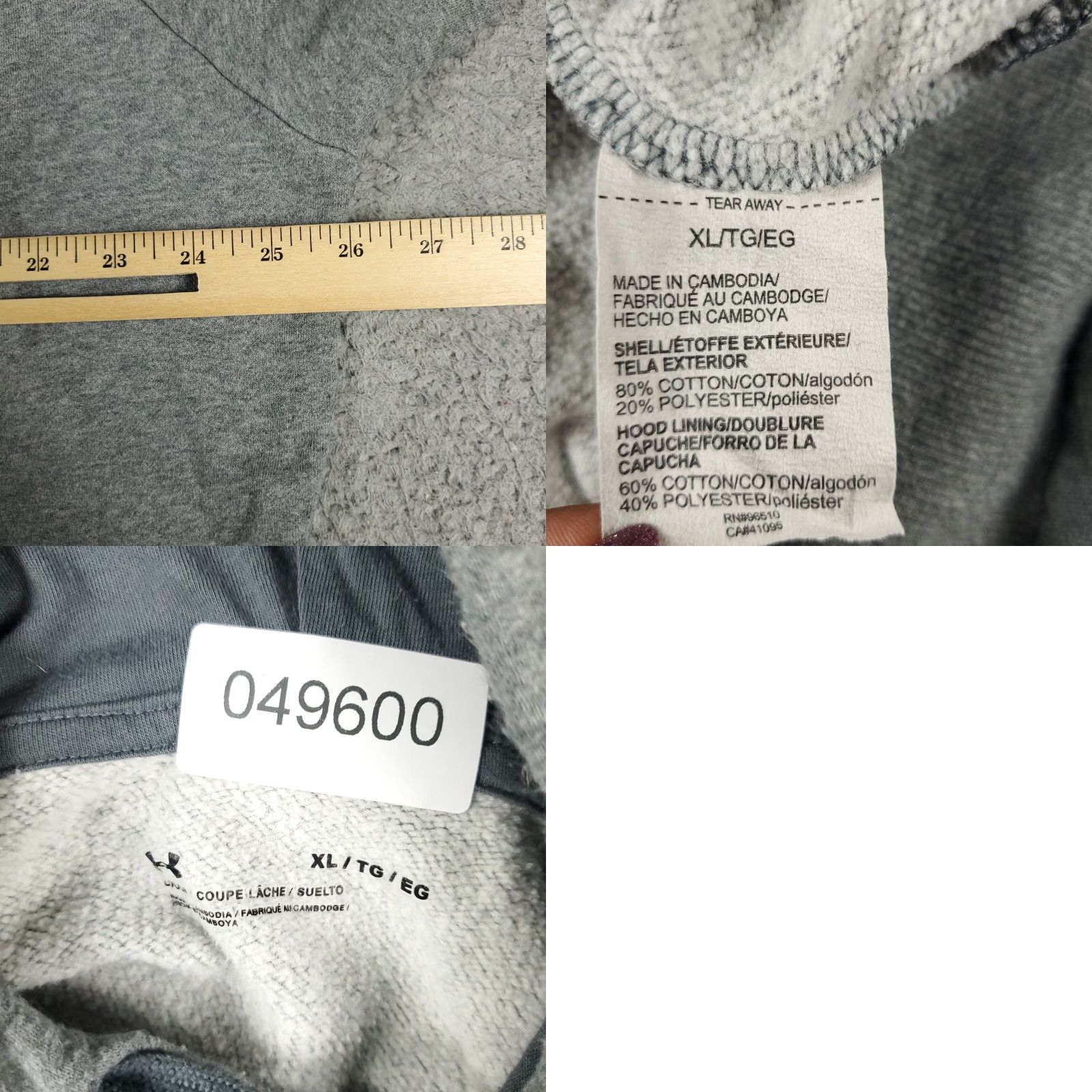 Under Armour Under Armour Sweater Mens XL Gray Casual Pullover Hoodie Sweatshirt Size US XL / EU 56 / 4 - 8 Thumbnail