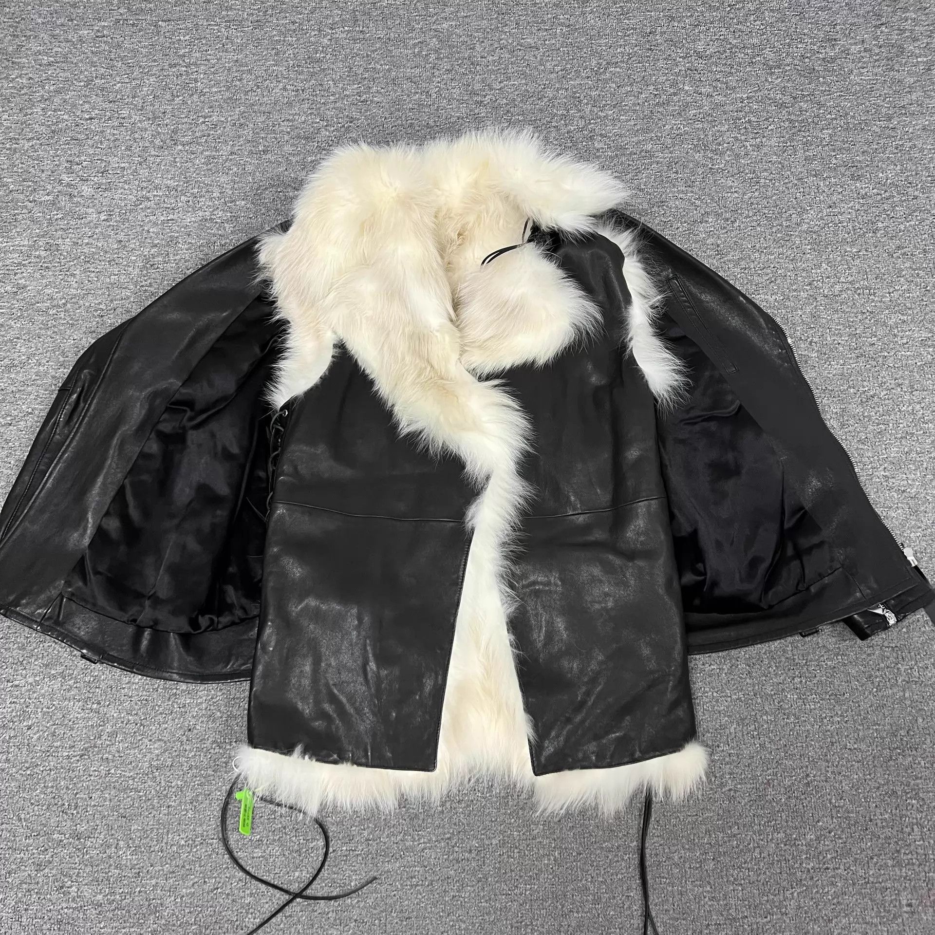 Saint Laurent Paris SLP 2-in-1 Leather Biker & Fox Fur Vest 36 Size XS / US 0-2 / IT 36-38 - 5 Thumbnail
