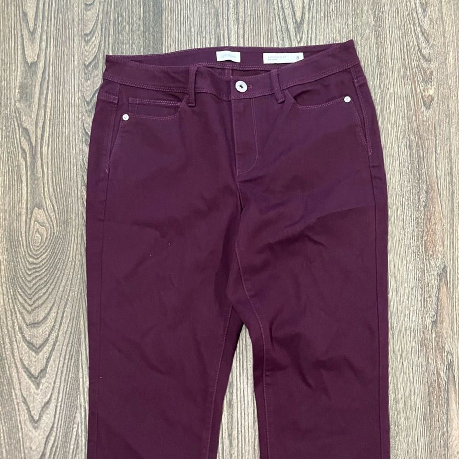Vintage NWOT J. Jill Denim Slim Ankle Jeans Authentic Fit Red Size 8 Size 30" / US 8 / IT 44 - 3 Thumbnail