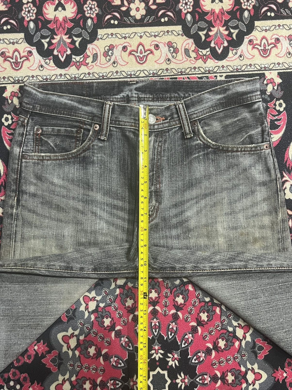 Japanese Brand Vintage Japanese Brand G.L Heart Grey Faded Washed Jeans Size US 29 - 13 Thumbnail