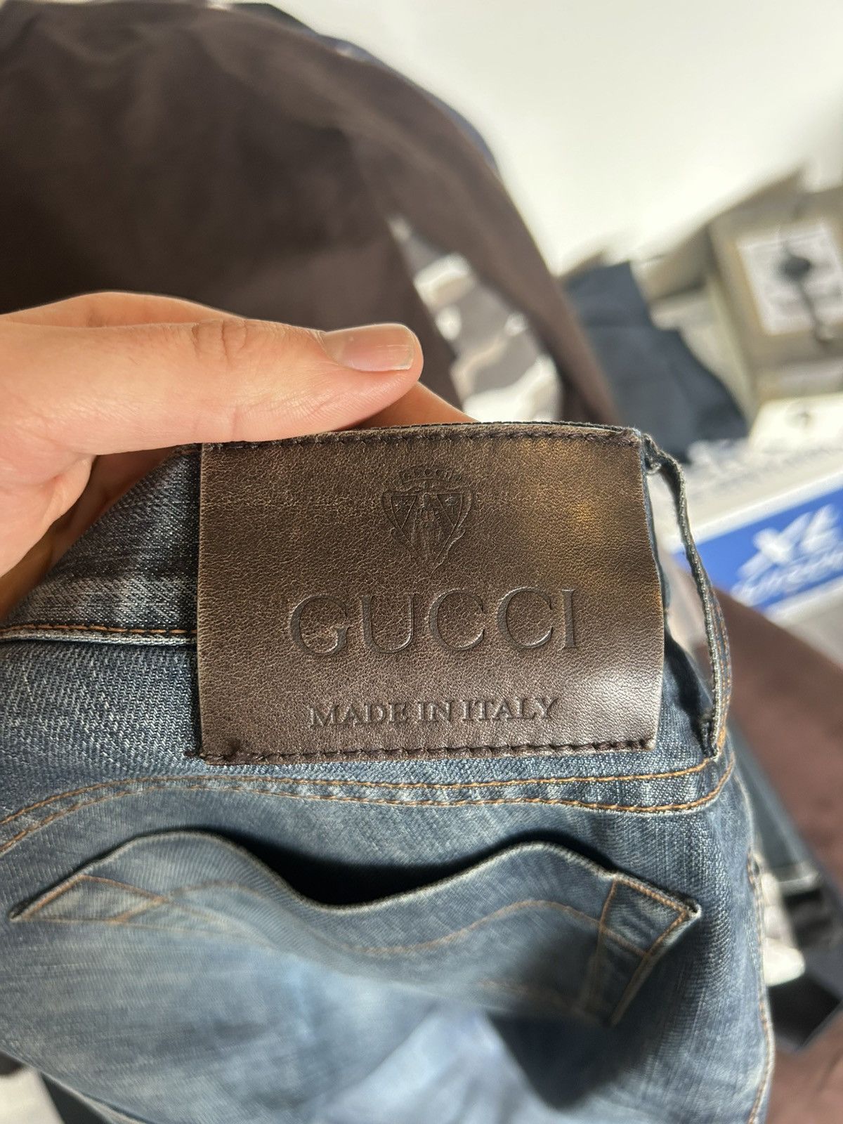 Gucci Gucci Blue Denim Jeans - Size 46 Size US 30 / EU 46 - 14 Thumbnail