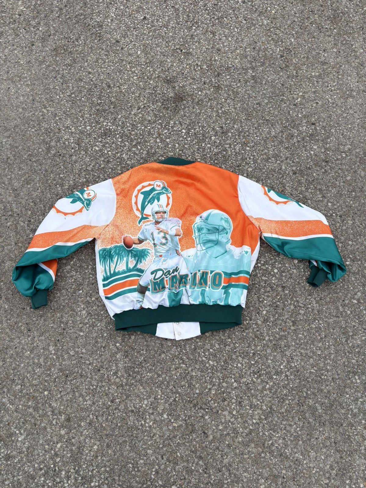 Chalk Line 90s Chalk Line Miami Dolphins Dan Marino Jacket Size US XL / EU 56 / 4 - 2 Thumbnail