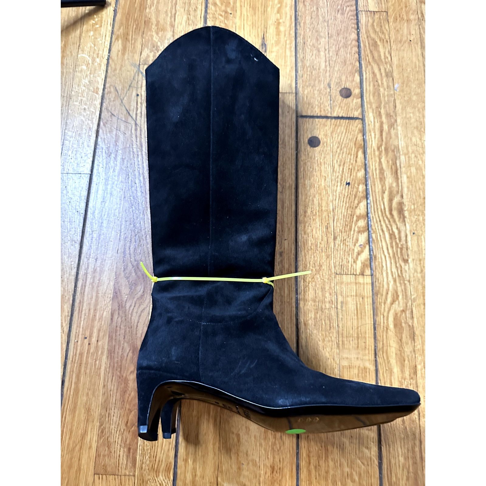 Staud STAUD Women's Wally Boots Suede in Black 39 Size US 9 / IT 39 - 3 Thumbnail