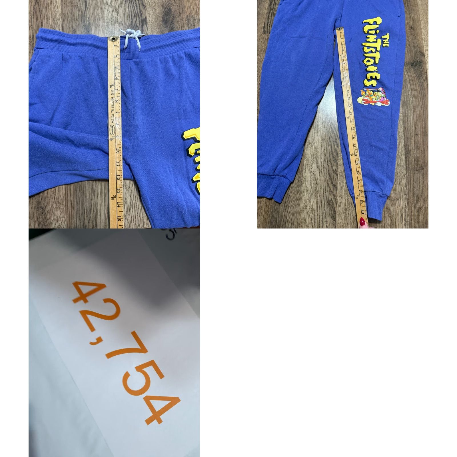Vintage VINTAGE? The Flintstones Pants Women's XL Blue Activewear Stretch High Rise Pants Regular Women XS? Size 40" / US 18 - 8 Thumbnail