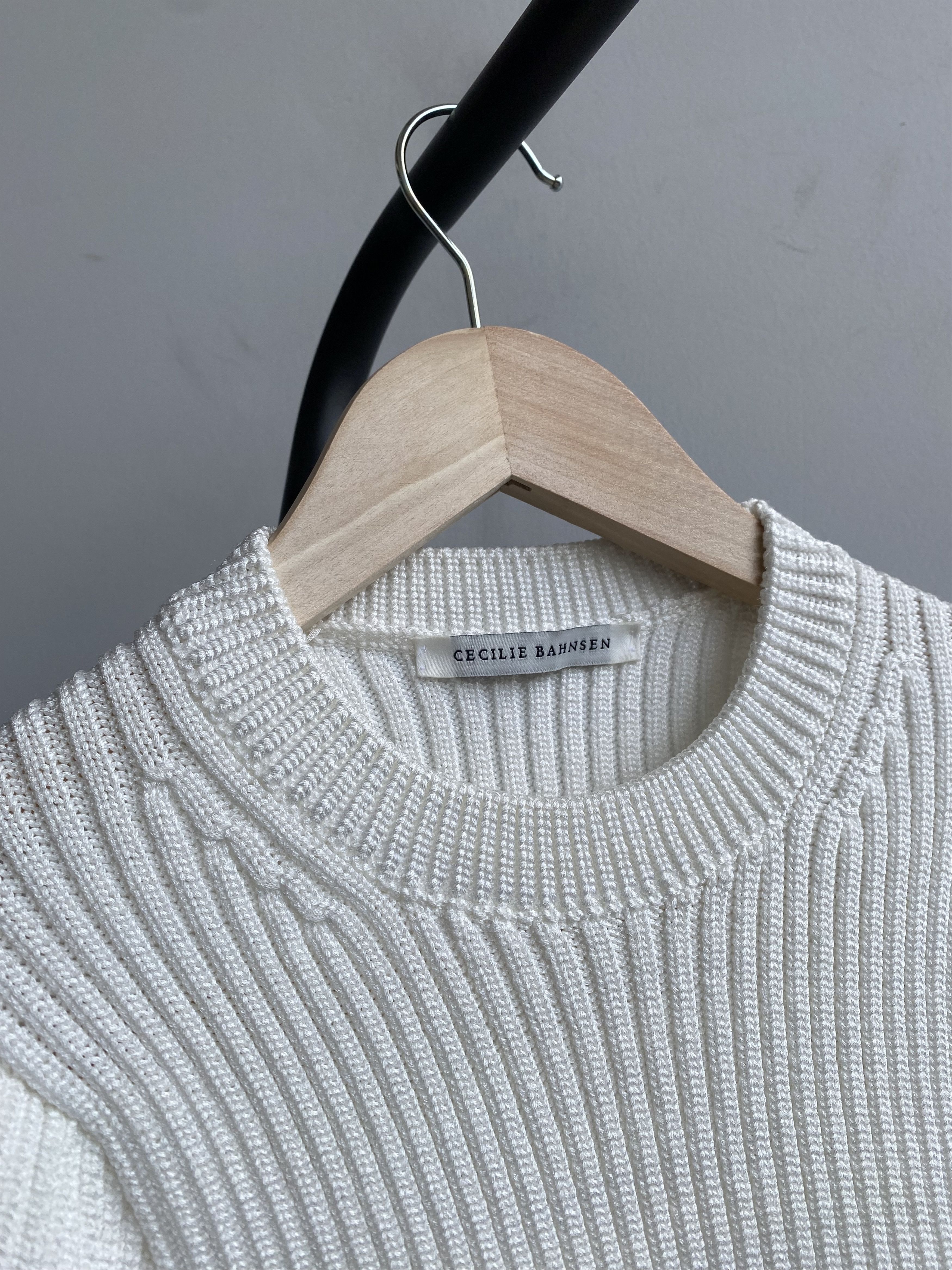 Other Cecilie Bahnsen Maddy Puff-Sleeve Knit Top Size S / US 4 / IT 40 - 5 Thumbnail