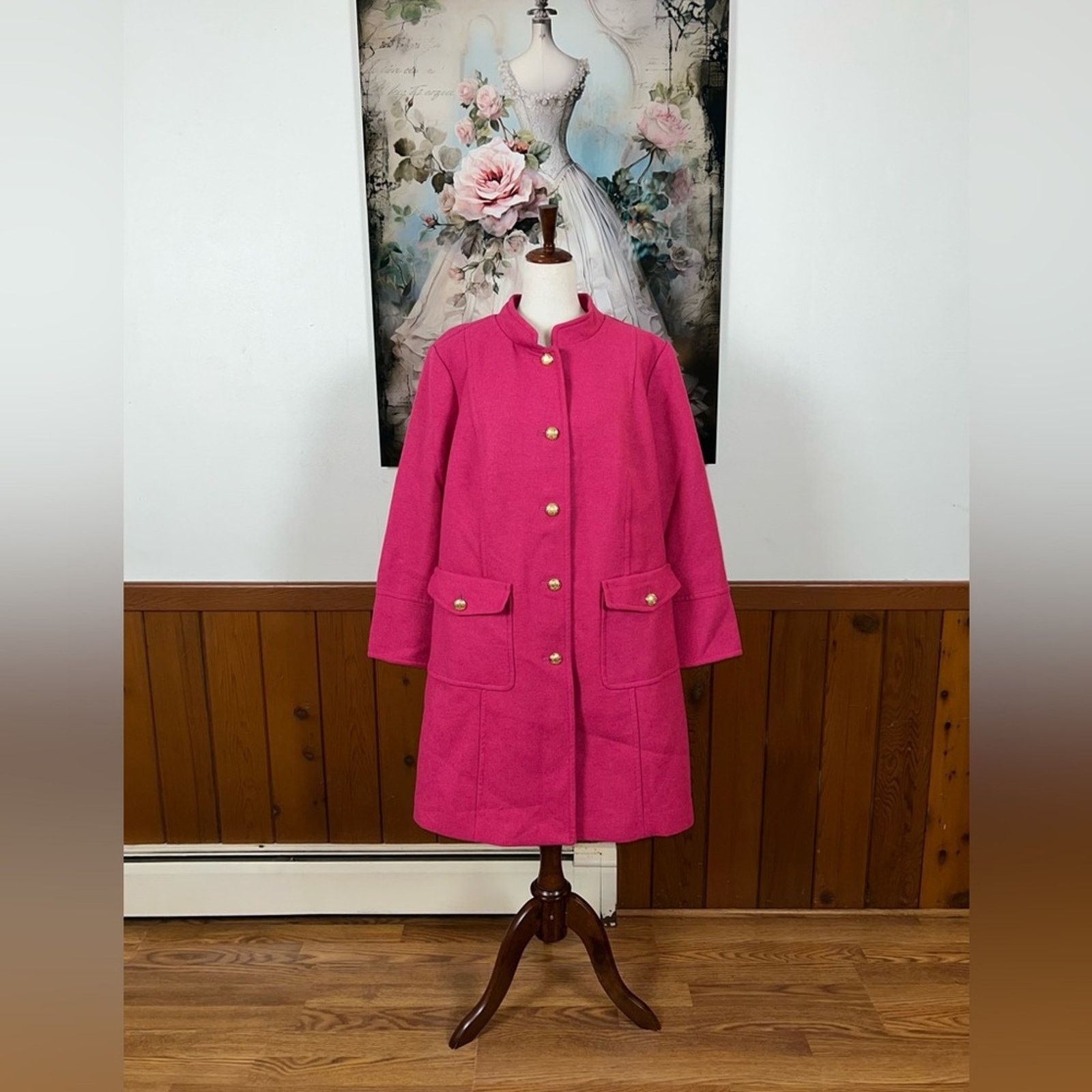 Other Gorgeous Talbots Wool Blend Military Coat! Size XXL / US 16-18 / IT 52-54 - 2 Thumbnail
