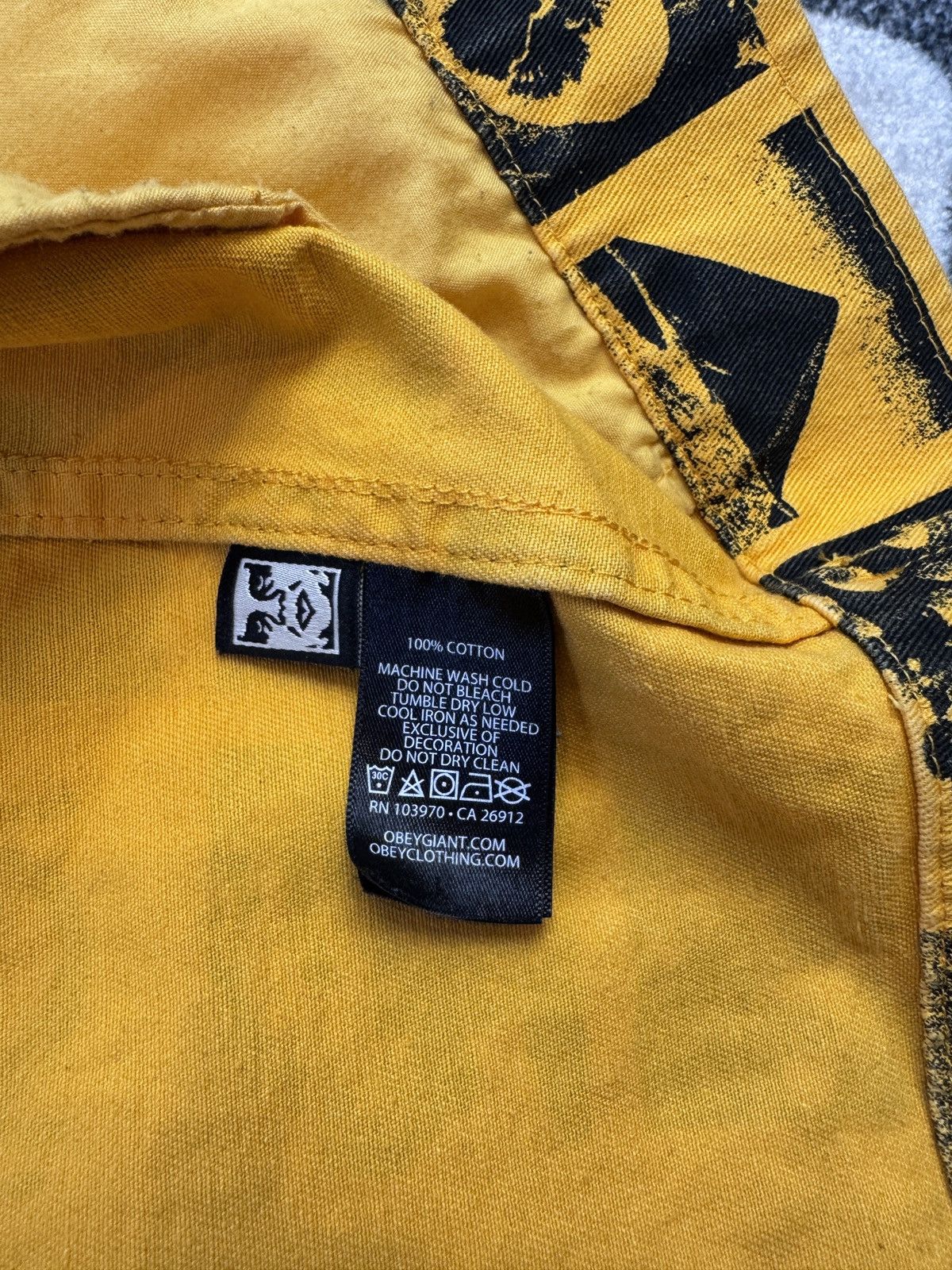 Obey Obey Chaos Jacket Yellow Size Large Size US L / EU 52-54 / 3 - 11 Thumbnail