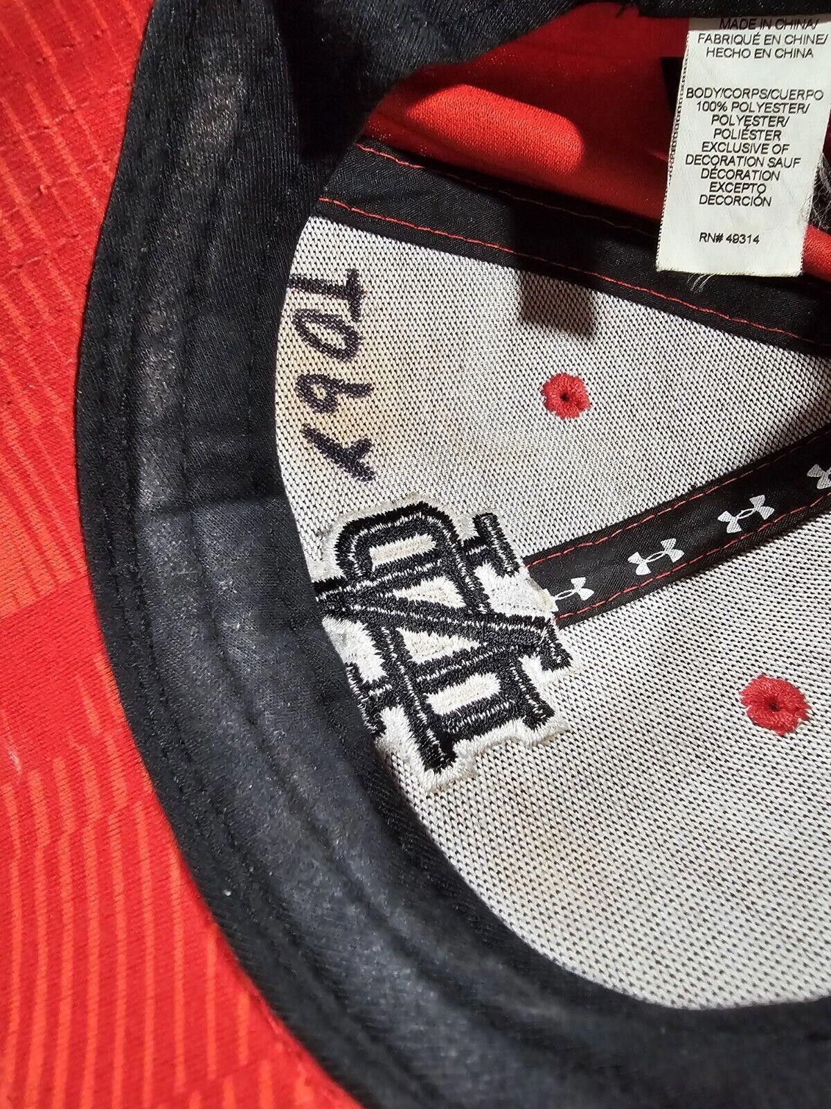 Under Armour Under Armour Notre Dame Baseball Hat Youth Red Strapback Size ONE SIZE - 11 Thumbnail