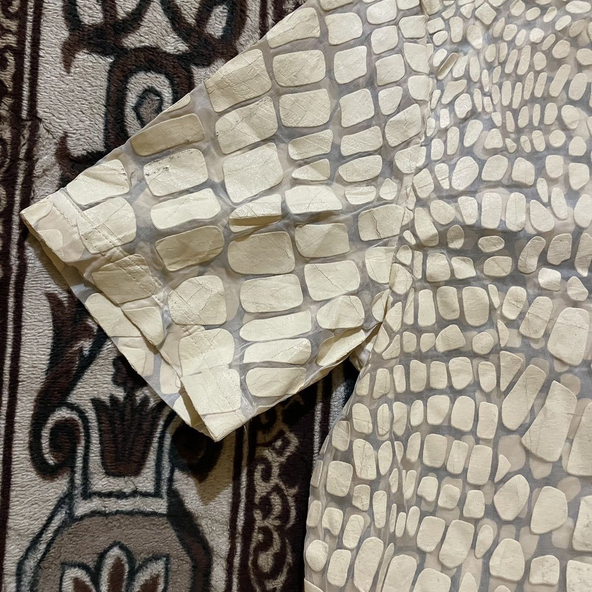 Givenchy GIVENCHY Paris by Riccardo Tisci Croc-Effect Sheer Silk Mesh Size L / US 10 / IT 46 - 3 Thumbnail