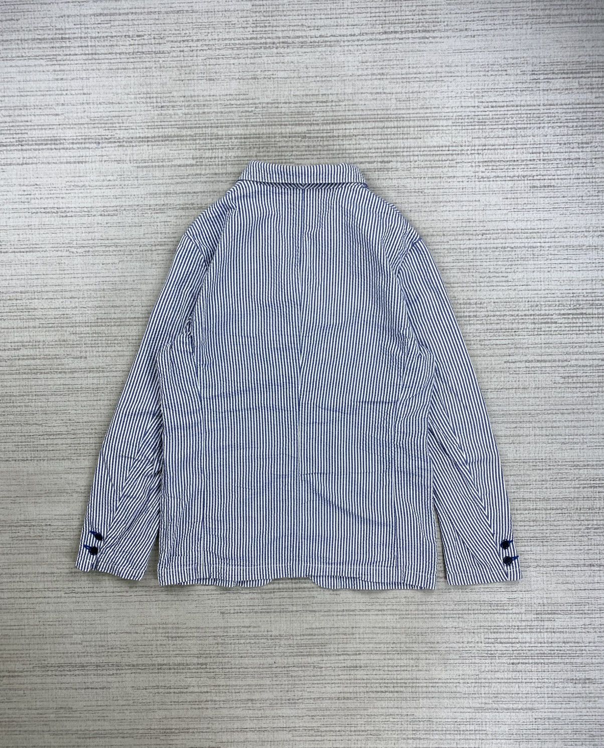 Big John × Japanese Brand × Vintage Vintage Big John Striped Blazer Style Jacket Size US M / EU 48-50 / 2 - 2 Thumbnail