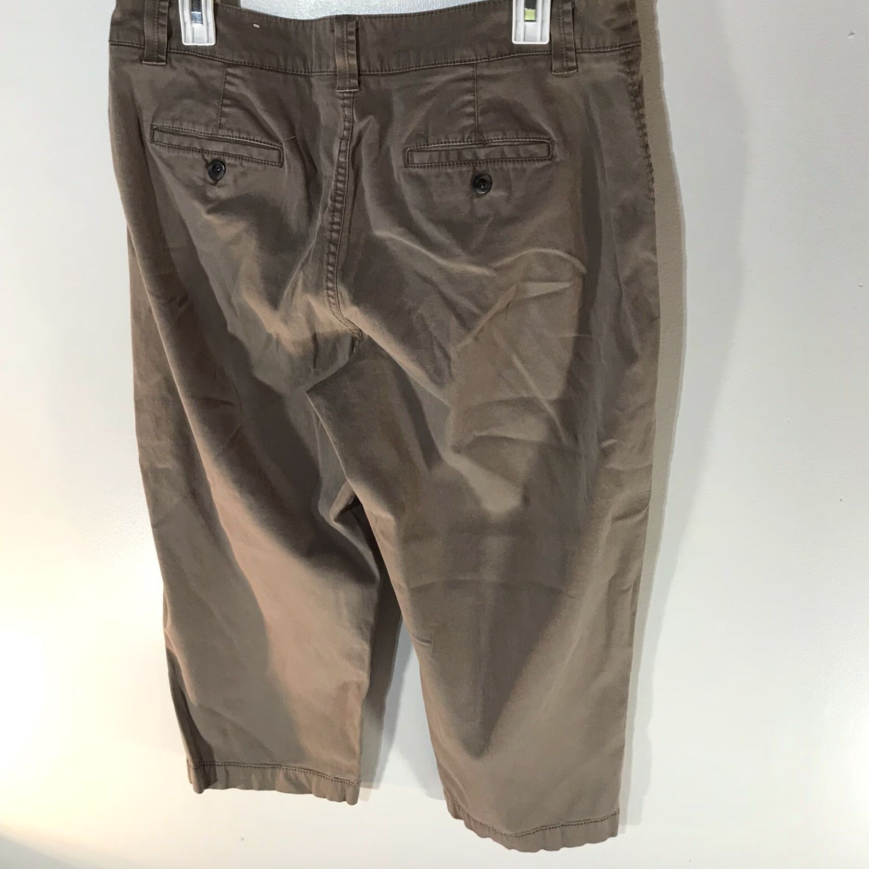Vintage Sonoma Khaki Capri Pants Womens Size 12 Beige Casual Workwear Stretch Size ONE SIZE - 3 Thumbnail