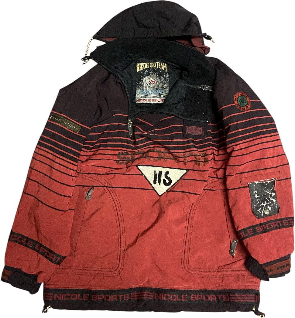 Nicole Club VINTAGE 90s Nicole Sports Ski Team Pullover Anorak Jacket Size US L / EU 52-54 / 3 - 1 Thumbnail