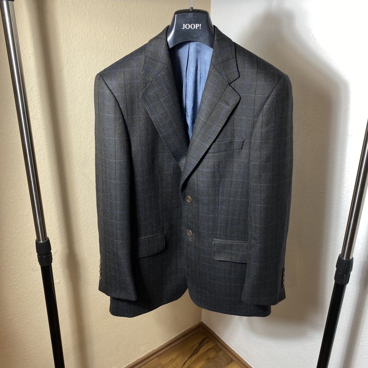 Harris Tweed Wool checkered jacket Magee New Size 38S - 2 Thumbnail