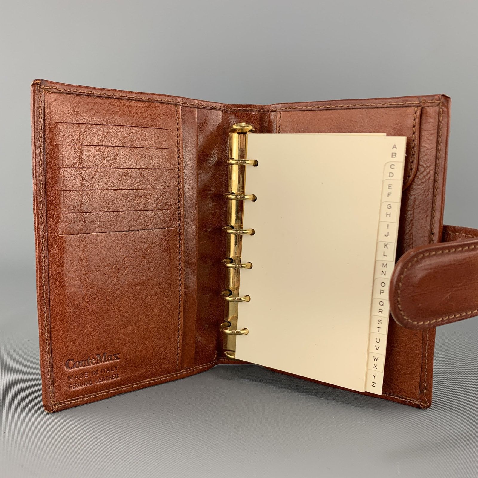 Other CONTE MAX Tan Leather Phone Contacts Book Size ONE SIZE - 5 Thumbnail