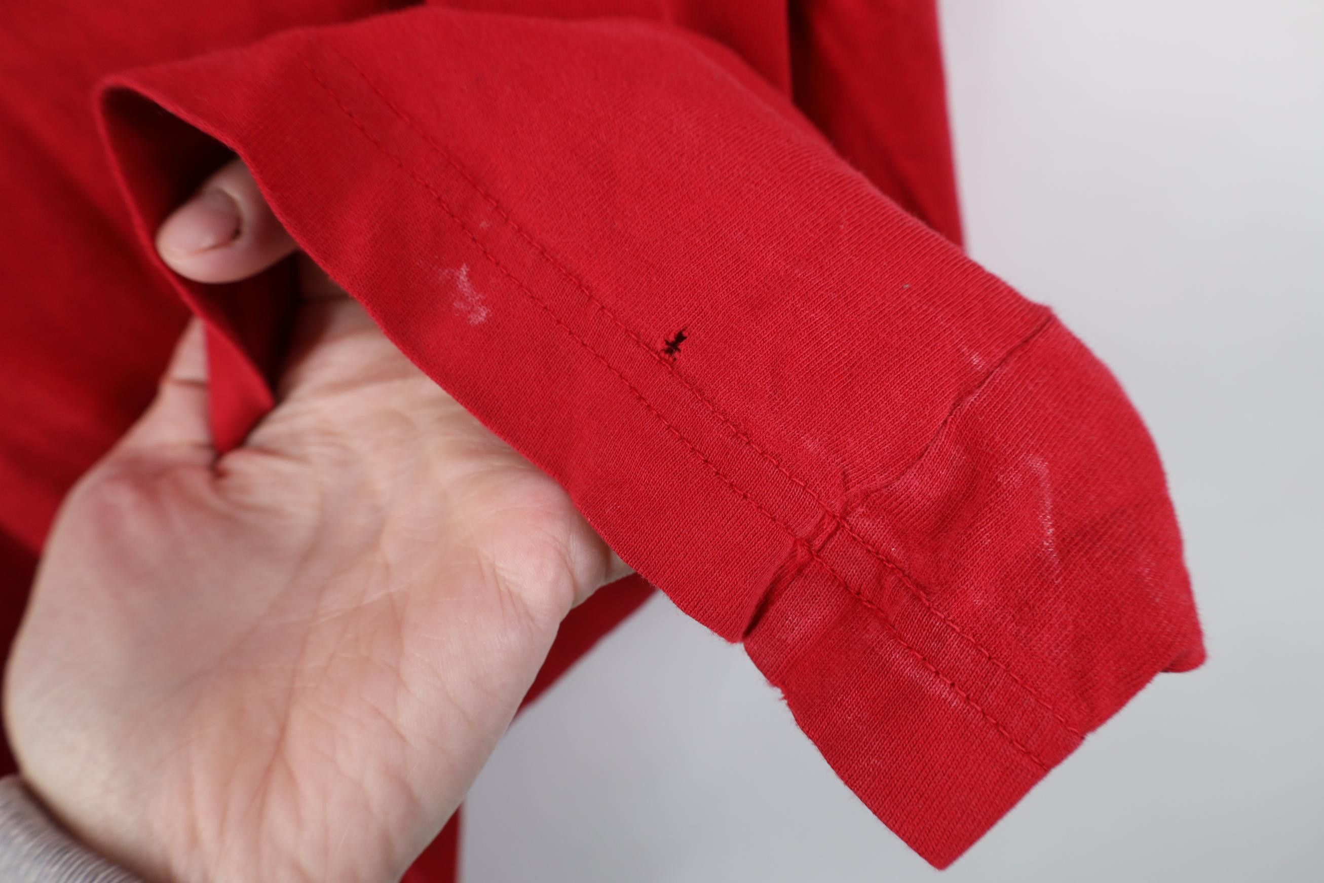 Lands' End Vintage Y2K Lands End Blank Short Sleeve T-Shirt Red Cotton Size US L / EU 52-54 / 3 - 14 Thumbnail