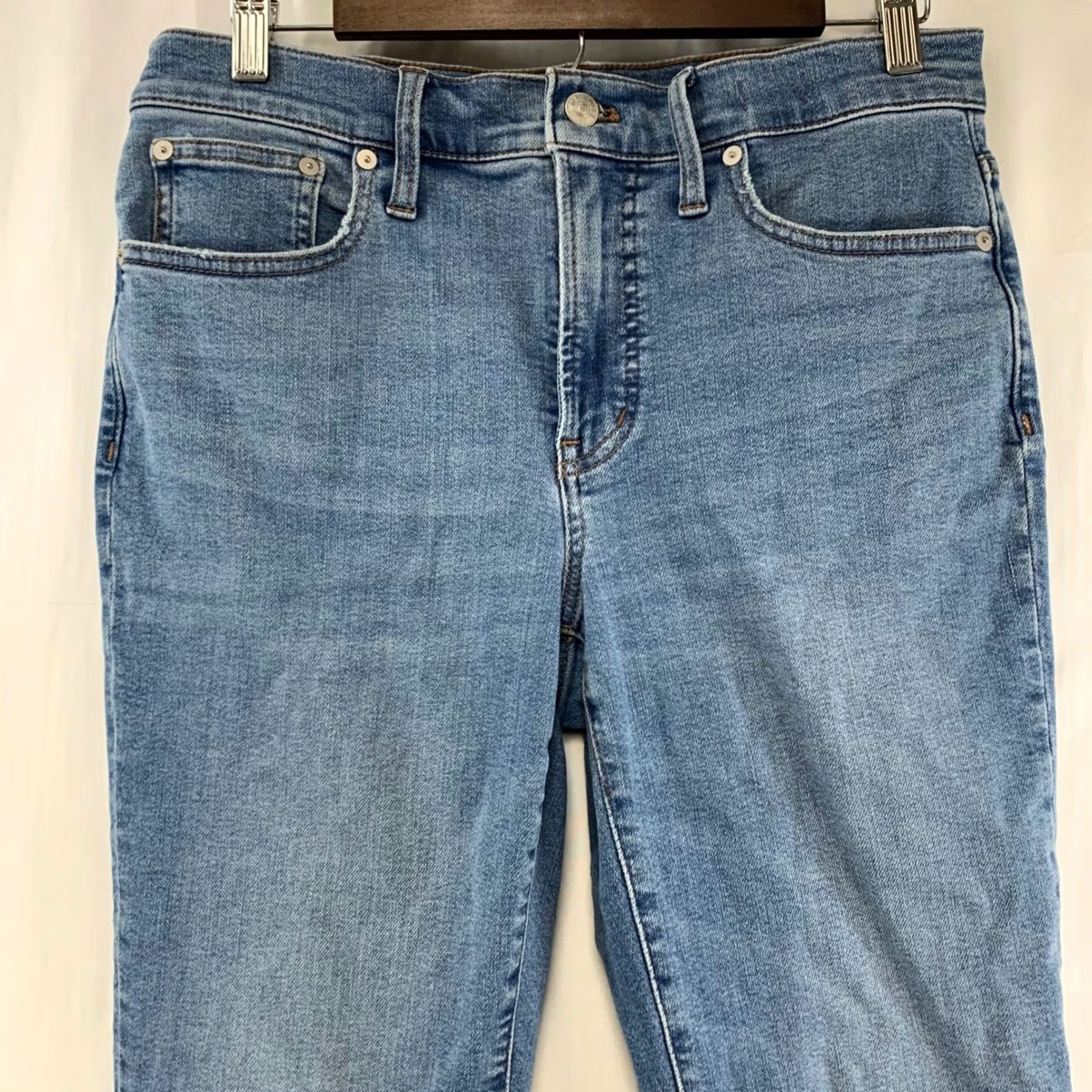 Madewell Madewell The Mid-Rise Perfect Vintage Jean Womens Blue Straight Leg Stretch Size 28 Size 28" / US 6 / IT 42 - 2 Thumbnail