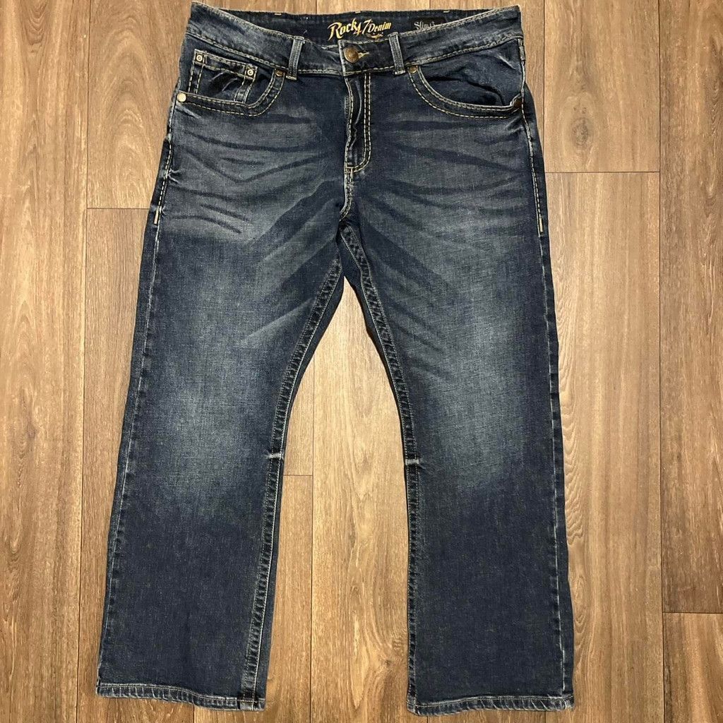 Wrangler Wrangler “Rock 4 denim” Slim Boot Denim jeans size 36x30 Size US 36 / EU 52 - 3 Thumbnail