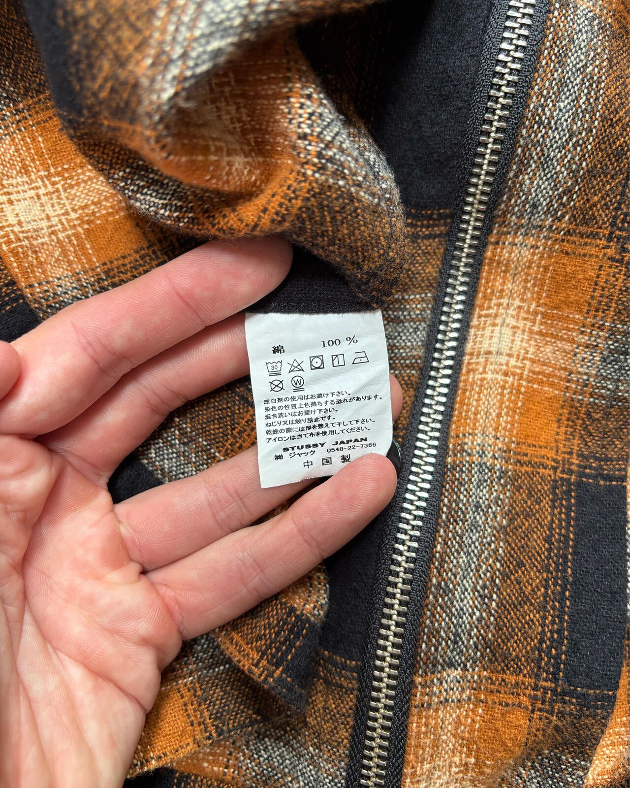 Stussy Stussy Orange Plaid Overshirt Cotton Small Size US S / EU 44-46 / 1 - 5 Thumbnail
