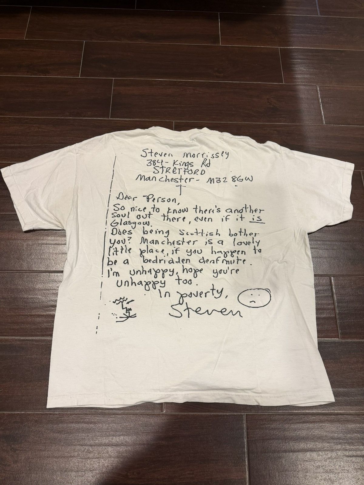 Pleasures Pleasures Morrissey The Smiths Tee White XL Vintage Style Size US XL / EU 56 / 4 - 2 Thumbnail