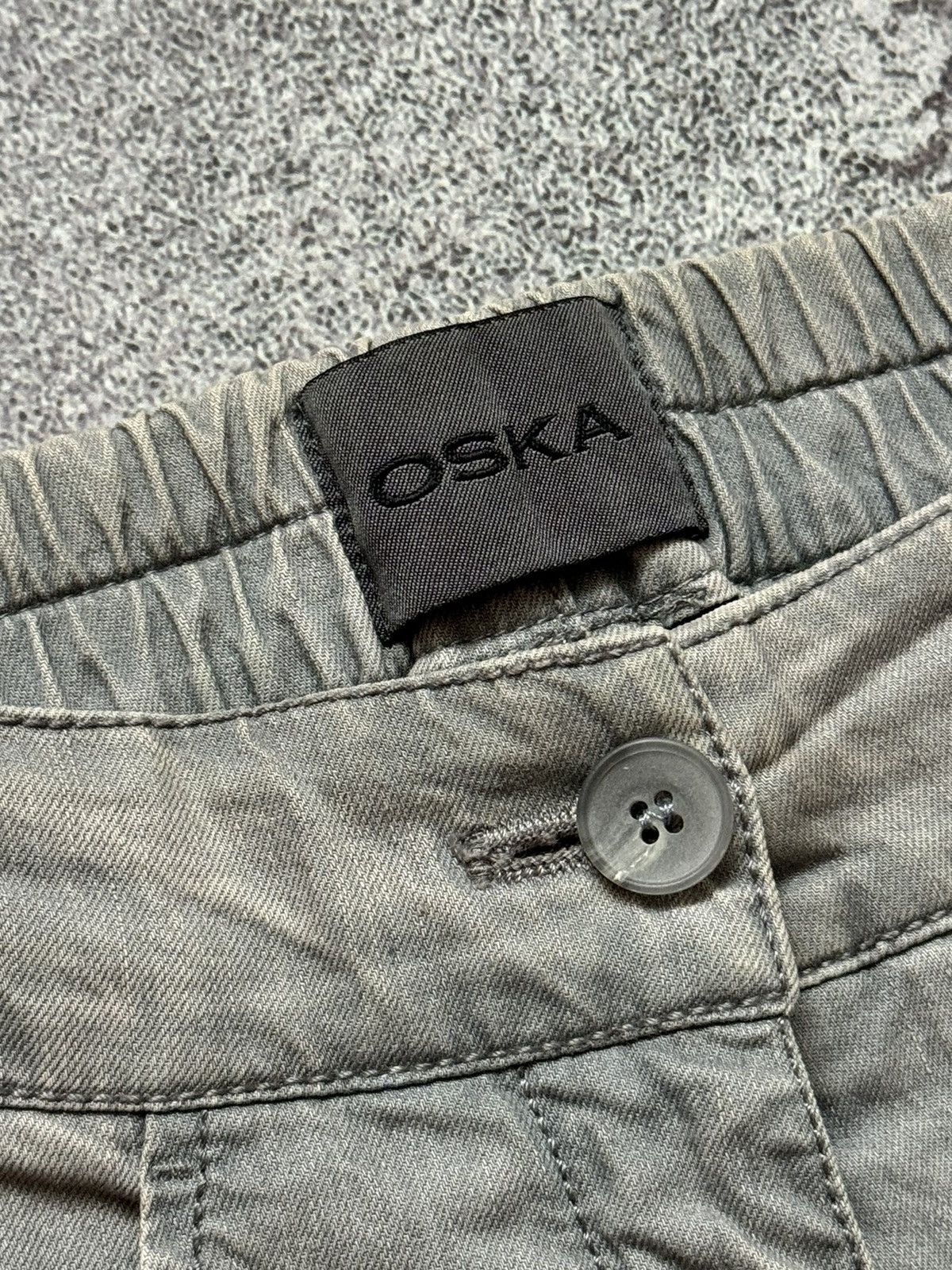 Vintage Oska 1size gray Wmns pant trouser chino relaxed faded Size 26" / US 2 / IT 38 - 8 Thumbnail