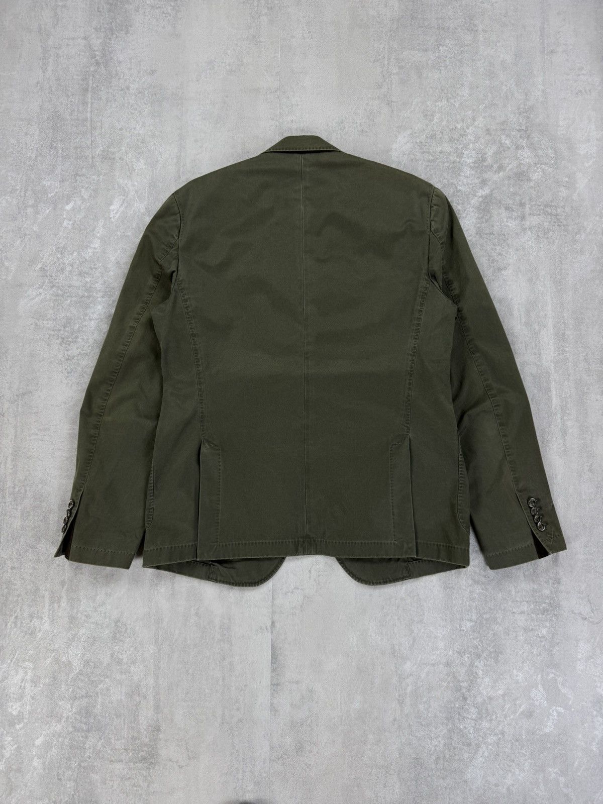 Japanese Brand Paul Kehl Military cotton Green Blazer Jacket size 52 Size 52S - 5 Thumbnail