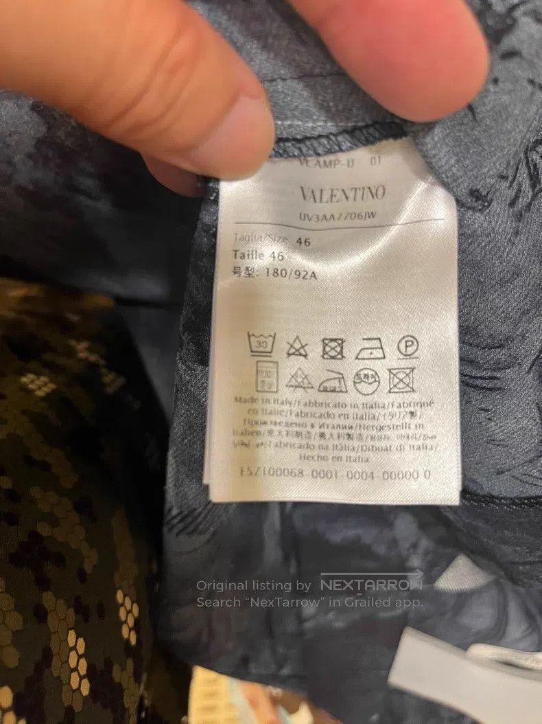 Valentino Valentino Jungle oil painting print denim short-sleeved sh Size US S / EU 44-46 / 1 - 7 Thumbnail