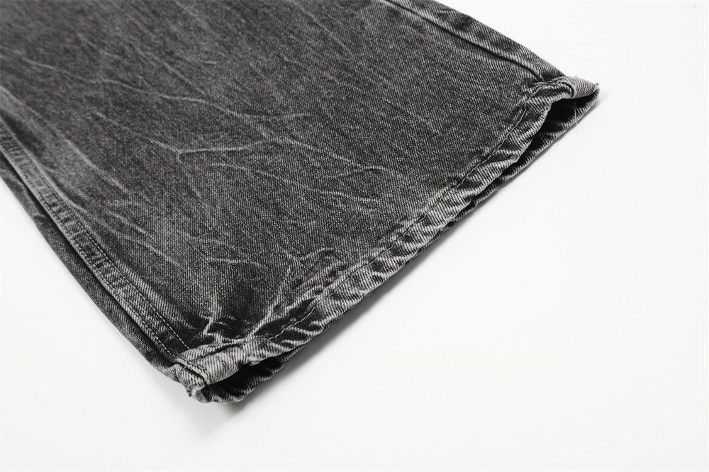 Jean Heavy washed distressed American retro straight jeans Size US 32 / EU 48 - 6 Thumbnail