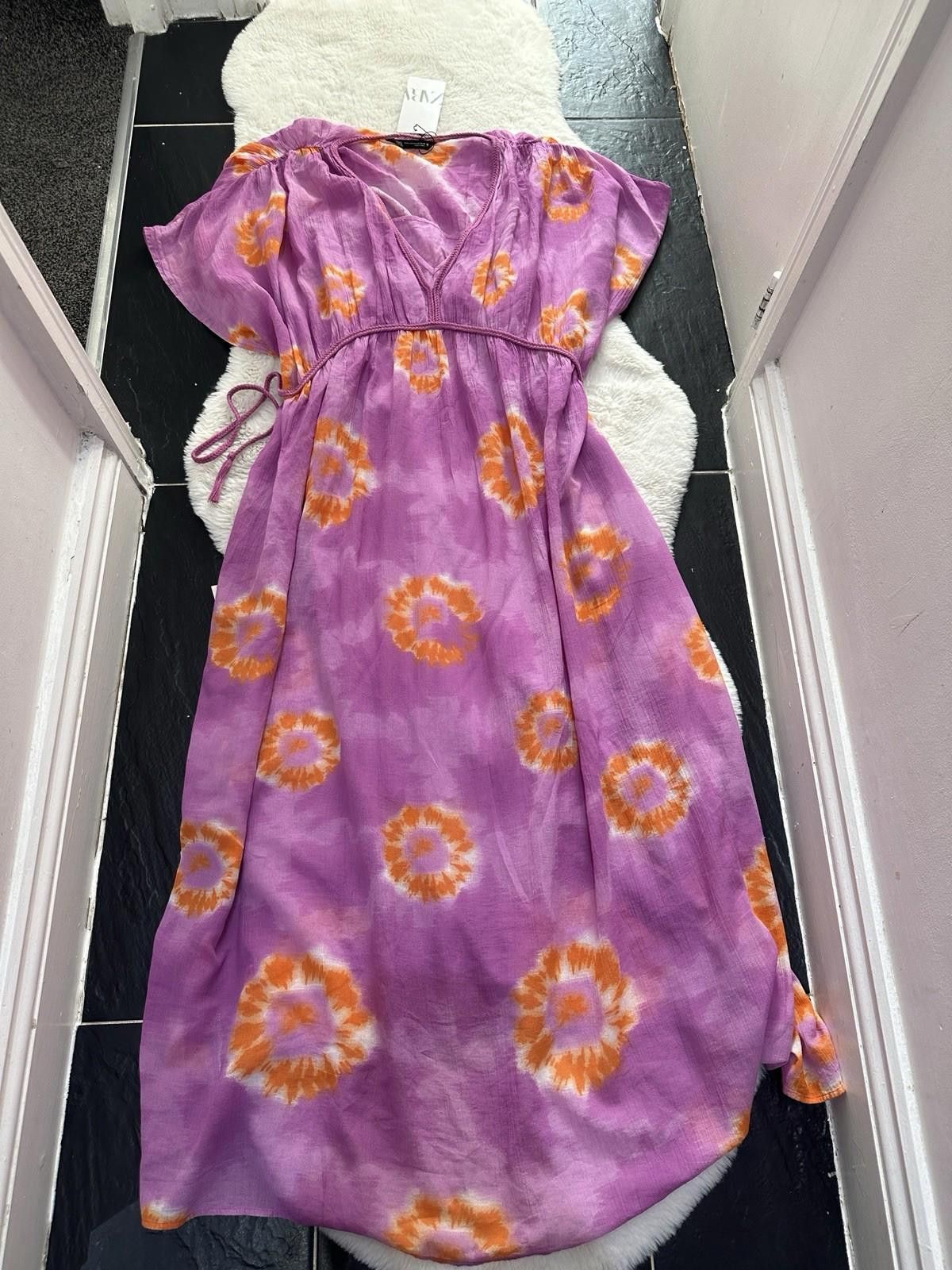 Zara ZARA Coverup Purple dress Combo Coverup Size L / US 10 / IT 46 - 4 Thumbnail