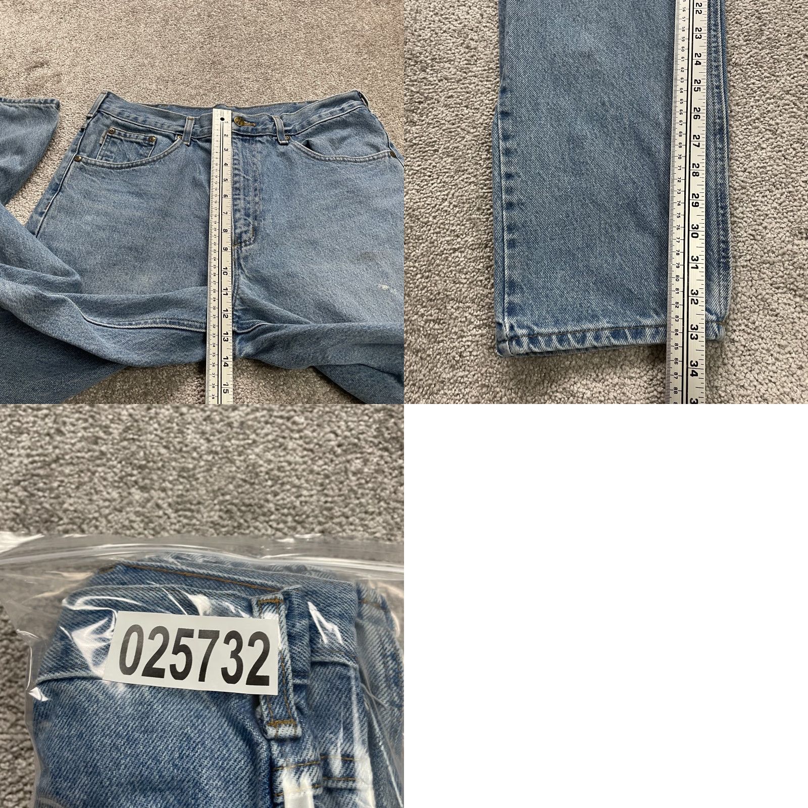 Carhartt Carhartt Relaxed Fit Denim Jeans Mens 35x33 Blue Medium Wash Straight Leg Casual Size US 35 - 11 Thumbnail