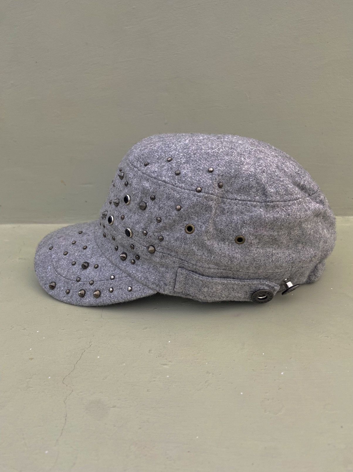 Hysteric Glamour × Japanese Brand × Vintage 2000s studded flagh wool patrol hat Size ONE SIZE - 3 Thumbnail