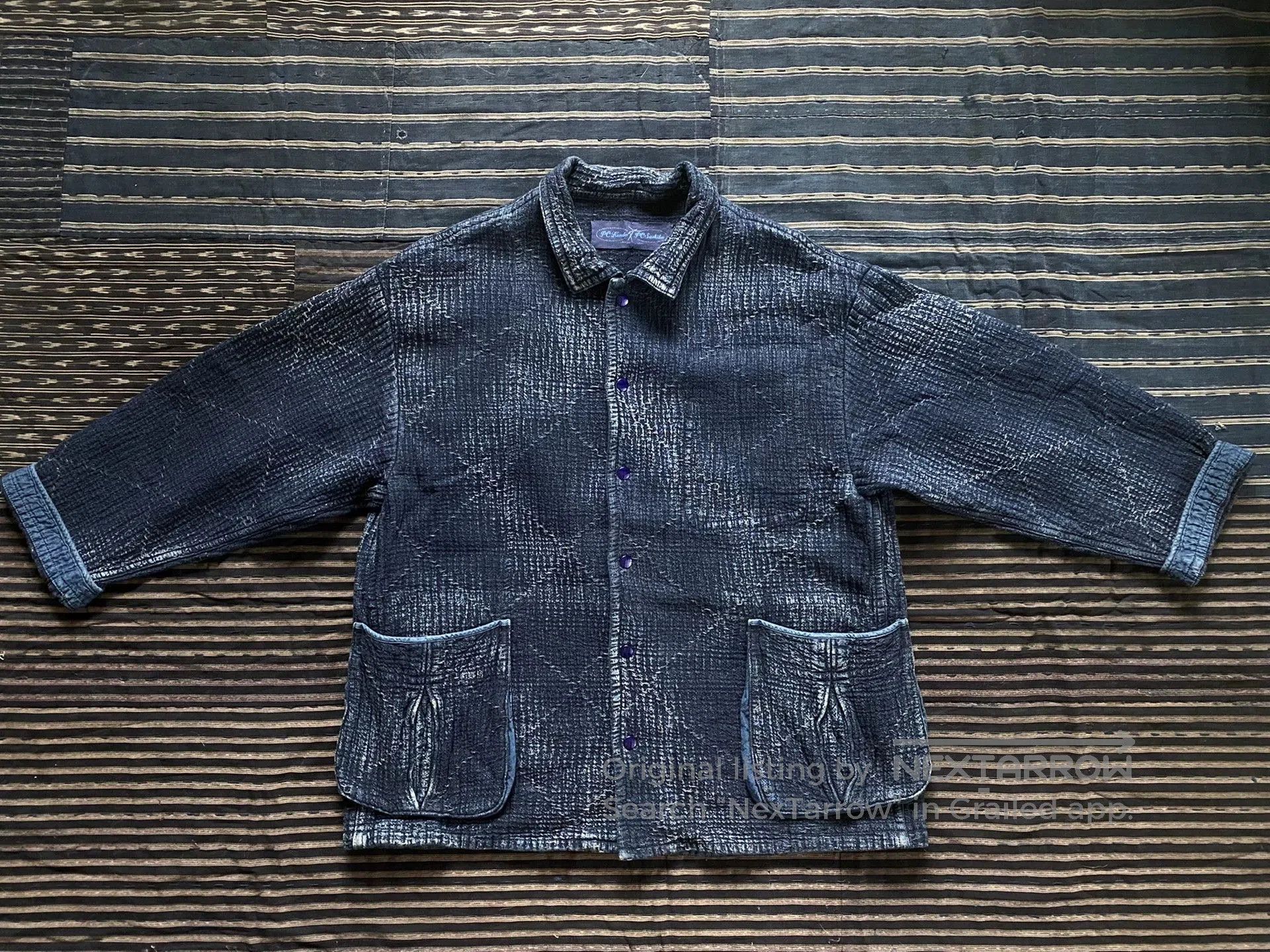 Porter Classic porter classic sashiko original mil-shirt jacket. Size US L / EU 52-54 / 3 - 1 Thumbnail