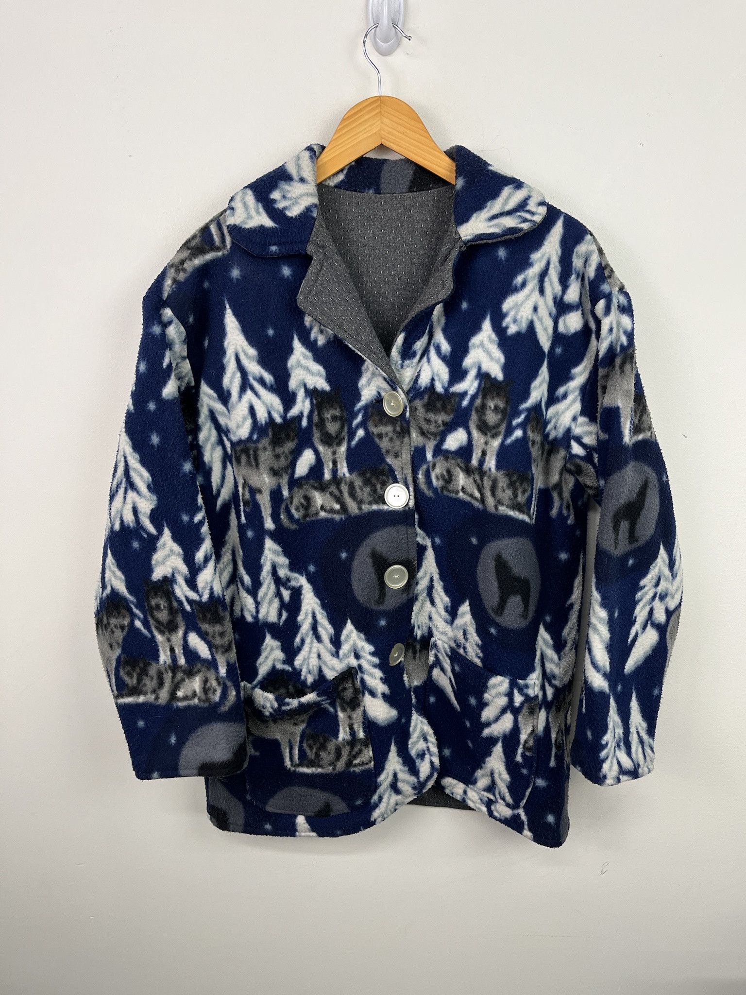 Vintage Vintage 90s Wolf Pack Fleece Jacket Size M Size US M / EU 48-50 / 2 - 1 Thumbnail