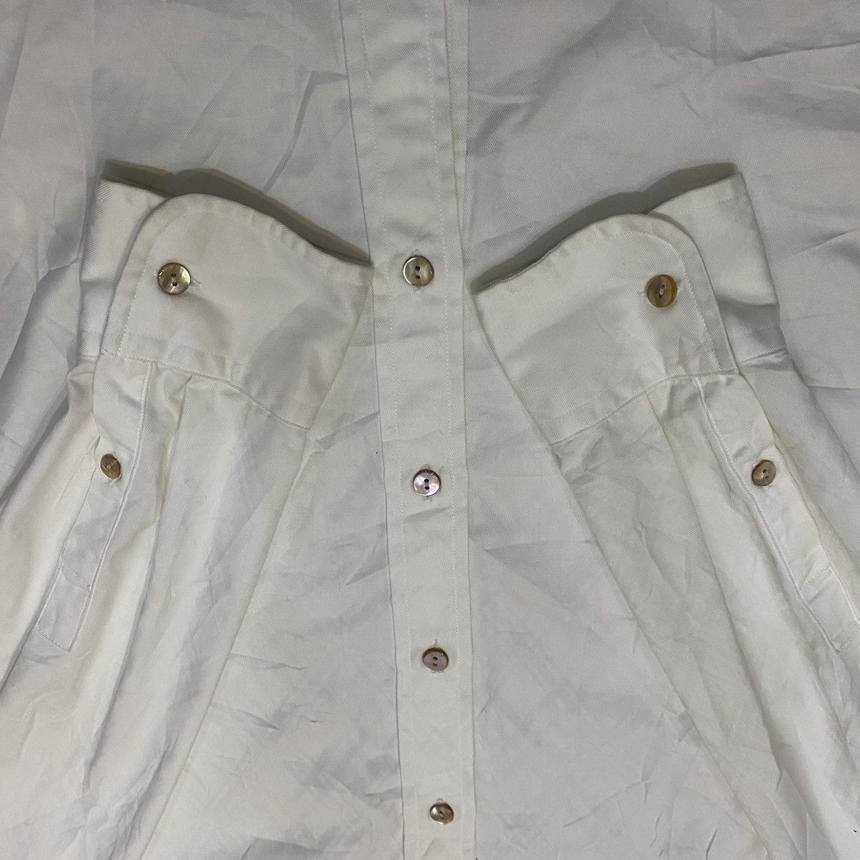 Katharine Hamnett London Katharine Hamnett London White Shirt Button Up Size US M / EU 48-50 / 2 - 9 Thumbnail