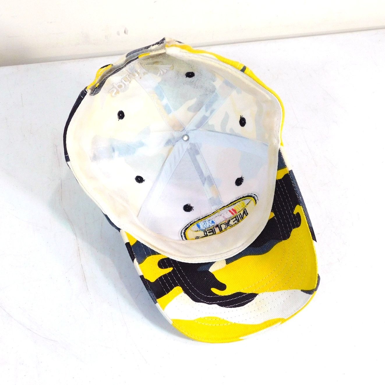 NASCAR Y2K NASCAR Nextel Cup Series Yellow Arctic Camo Hat OSFA Size ONE SIZE - 6 Thumbnail