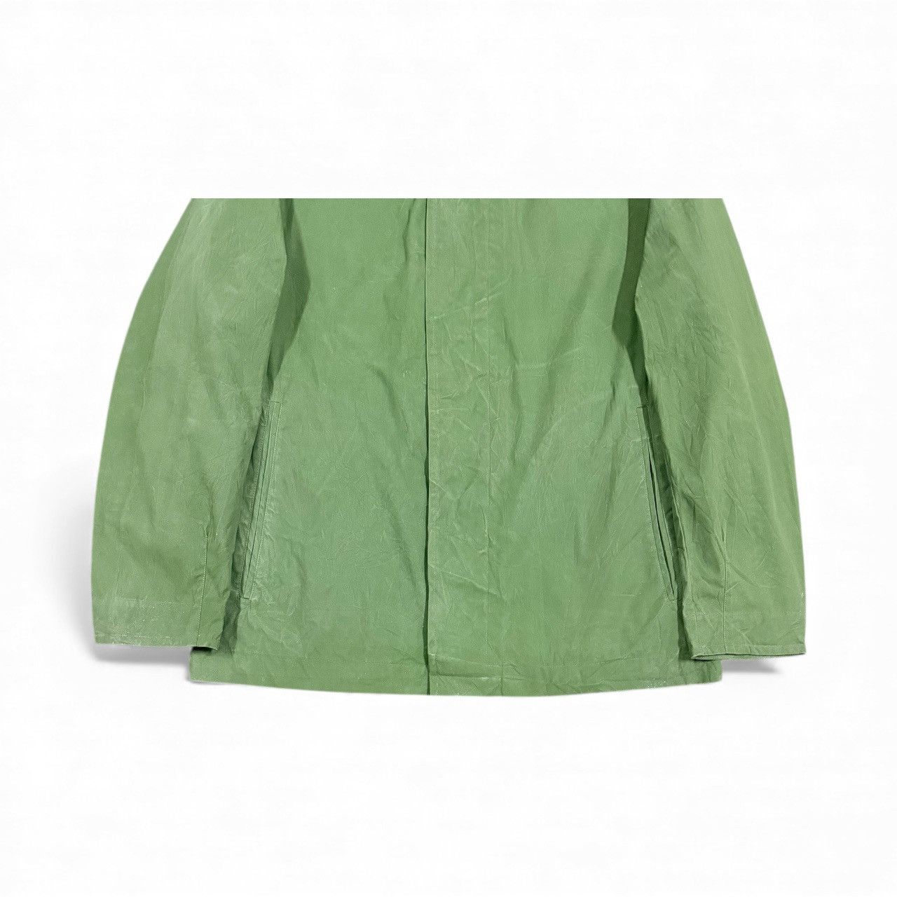 Dries Van Noten Dries Van Noten PU Waterproof Olive Green Field Jacket Size US M / EU 48-50 / 2 - 7 Thumbnail