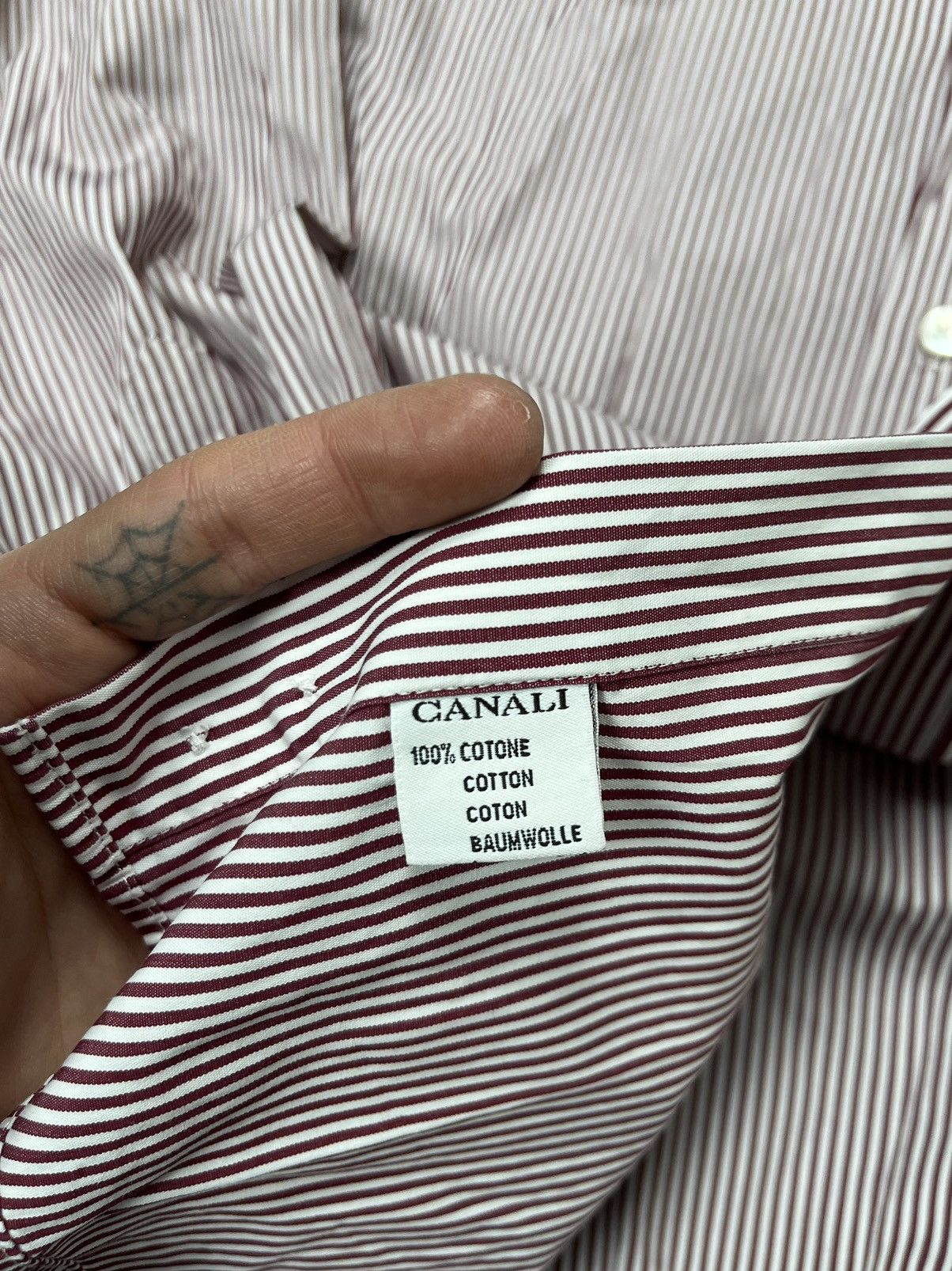 Canali × Designer Canali striped button up shirt long sleeve old money Size US XL / EU 56 / 4 - 5 Thumbnail